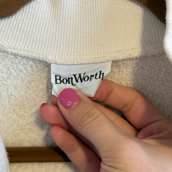 Vintage Bon Worth Women’s Ecru Embroidered Barn & Horse Jacket Size Small Petite - Picture 5 of 6